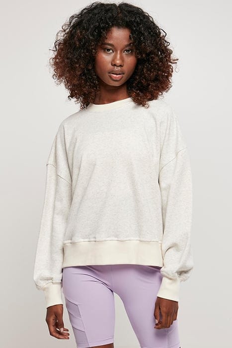 LADIES OVERSIZED RAINBOW CREWNECK LIGHTGREY 2