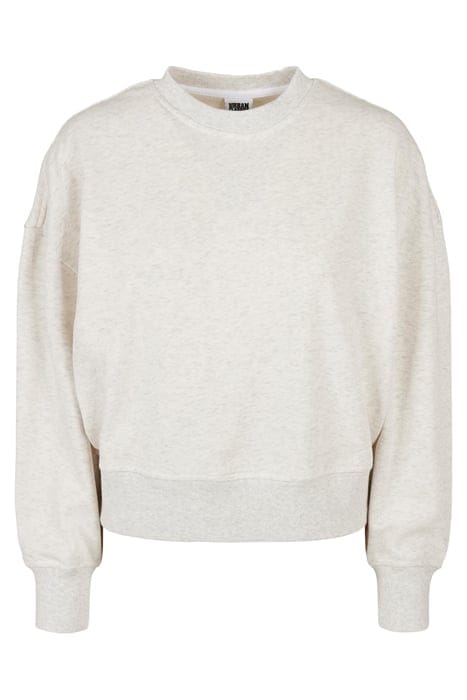 LADIES OVERSIZED RAINBOW CREWNECK LIGHTGREY 1