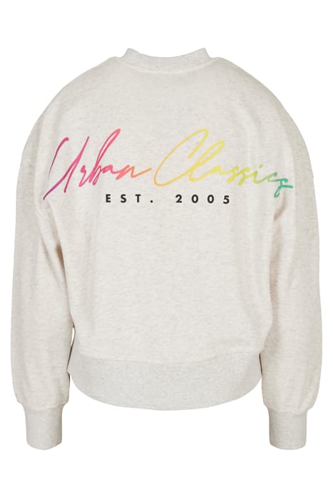 LADIES OVERSIZED RAINBOW CREWNECK LIGHTGREY 9