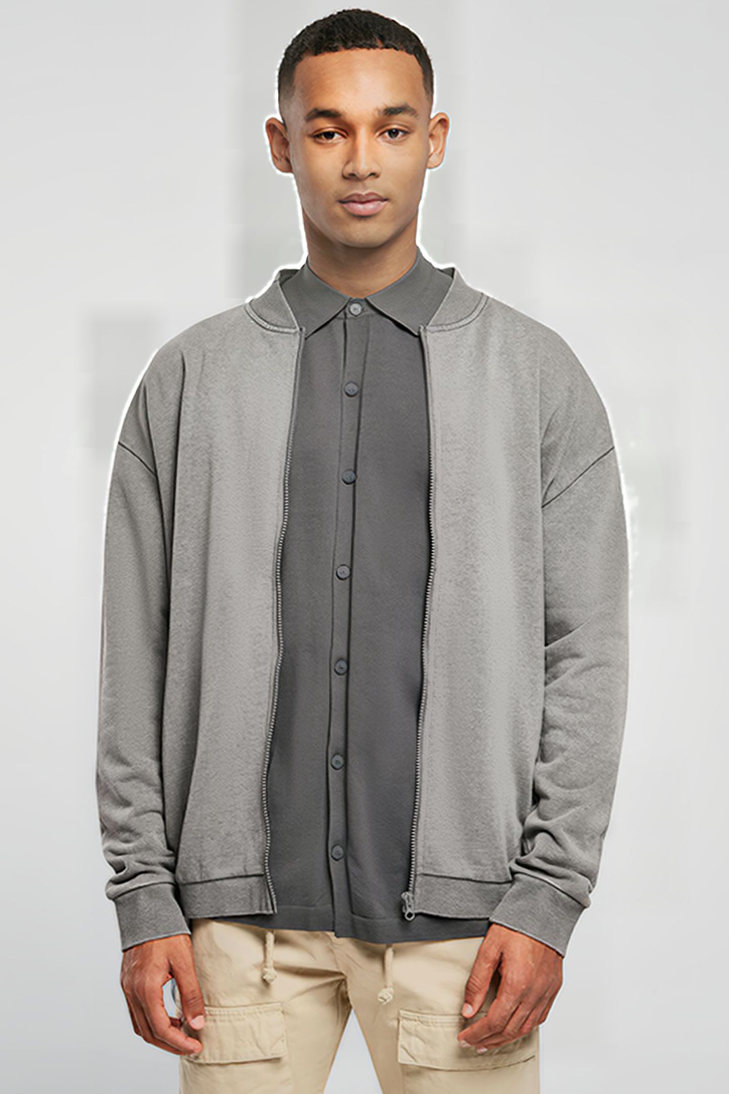 WASHED SWEAT BOMBER DARKSHADOW 2