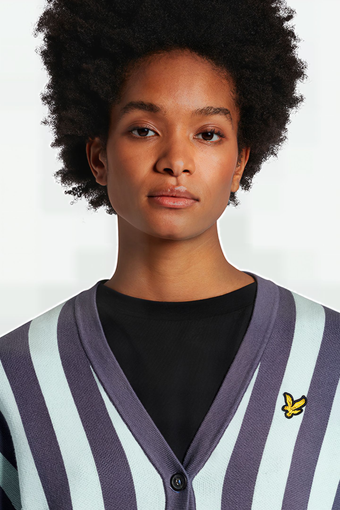 STRIPE CARDIGAN W524 NIGHTSHADE BLUE 4