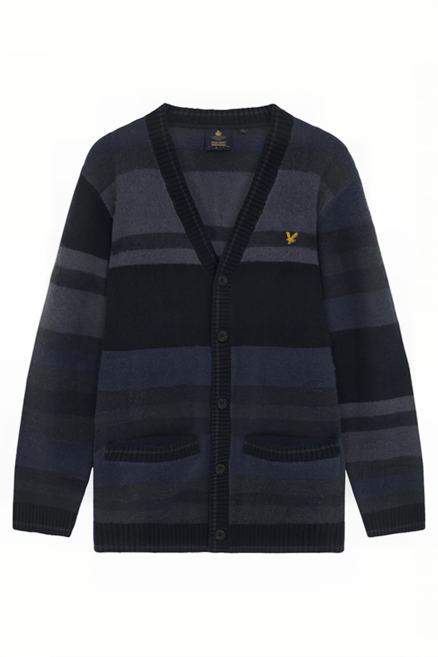 TEXTURED STRIPE CARDIGAN Z271 DARK NAVY 5