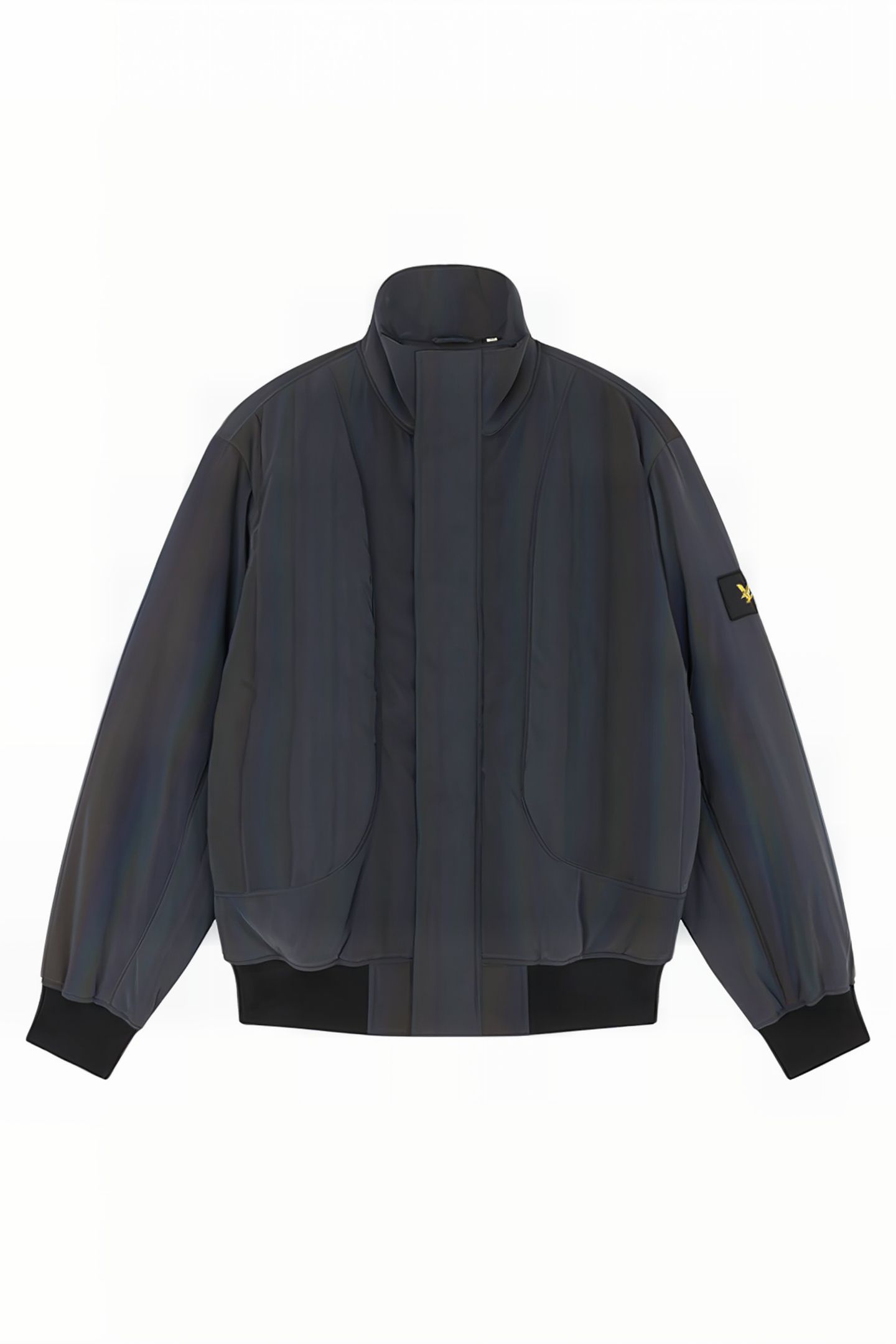 IRIDESCENT PADDED BOMBER Z865 JET BLACK 5