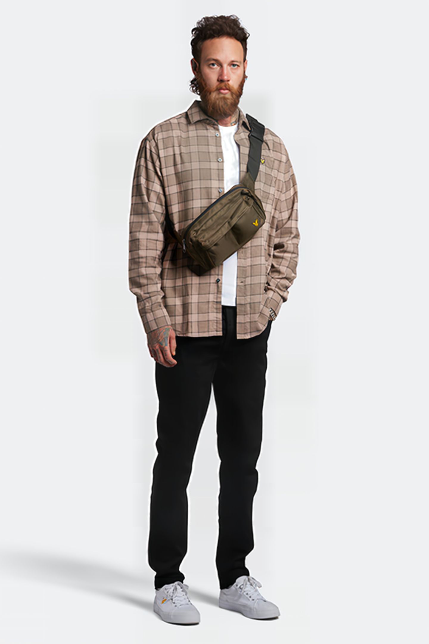 CHECK OVERSHIRT W785 MAUVE DUSK 3