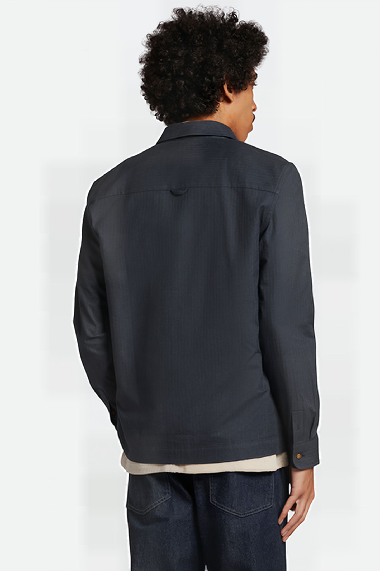 MELTON SHIRT Z271 DARK NAVY 2