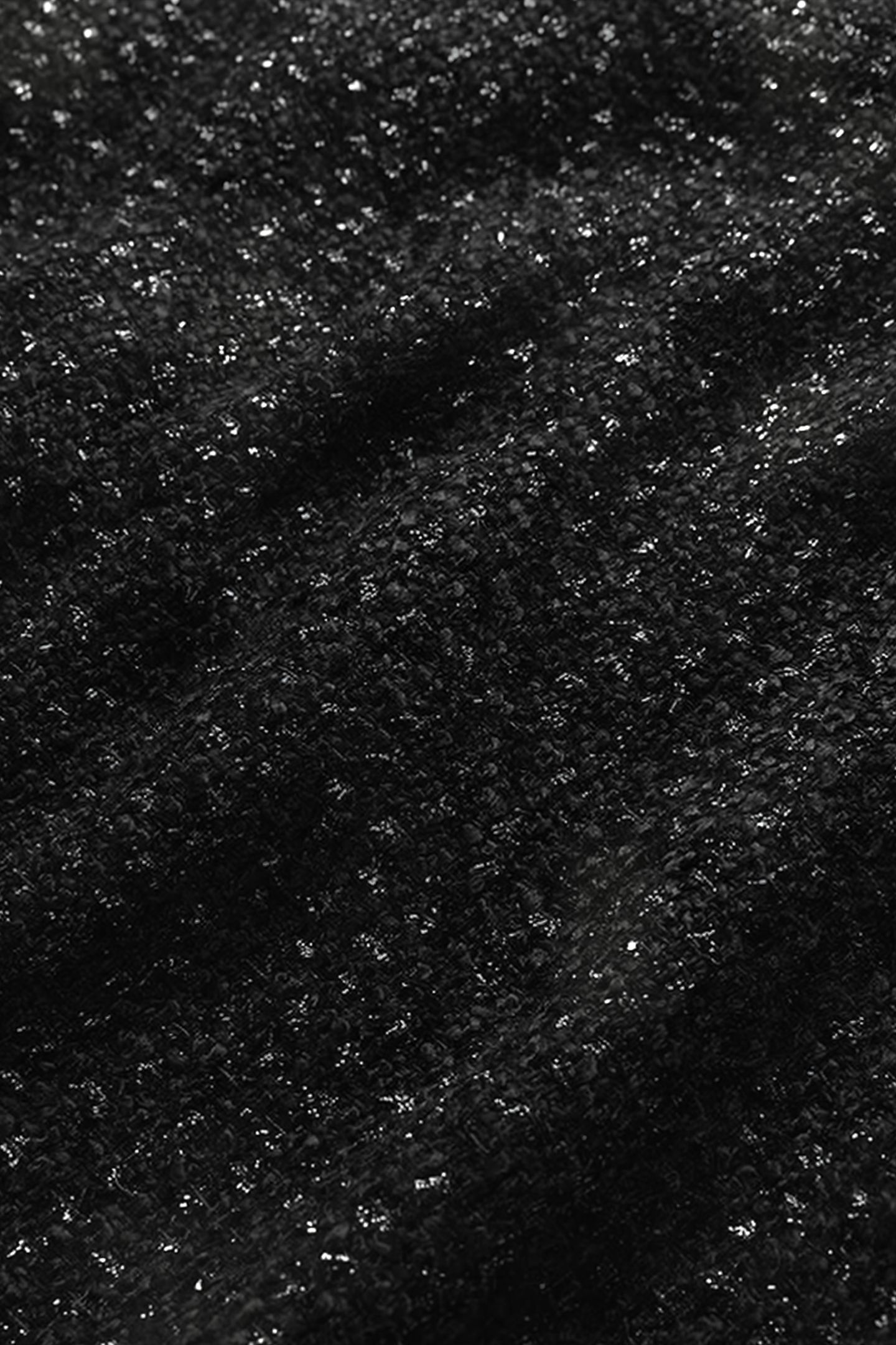 TWEED METALLIC MINI SKIRT BLK 5