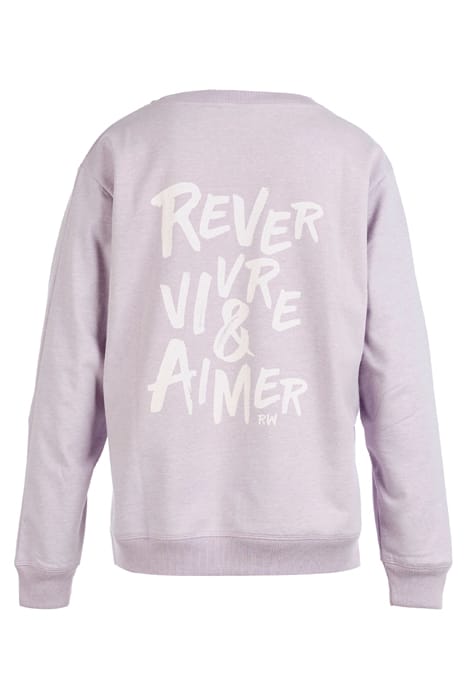 CREW NECK FLEECE LS + DECO PURPLE 5