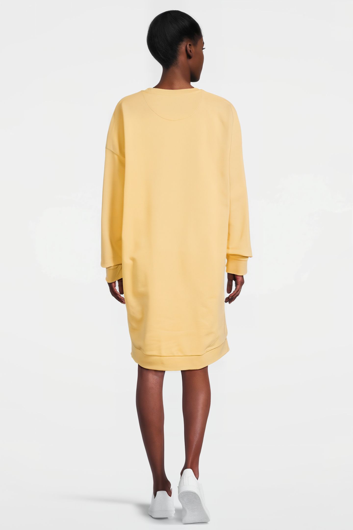 SWEATSHIRT DRESS W796 SOFT GOLDEN YELLOW 2