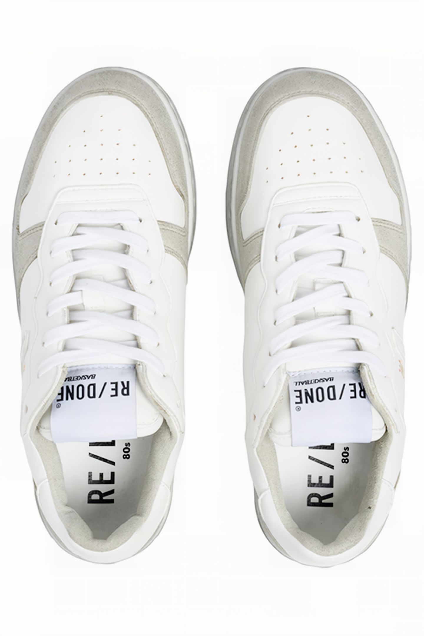 80S BASKETBALL SHOE WHITE&WHITE 3