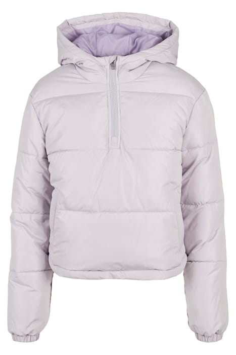LADIES PUFFER PULL OVER JACKET SOFTLILAC 1