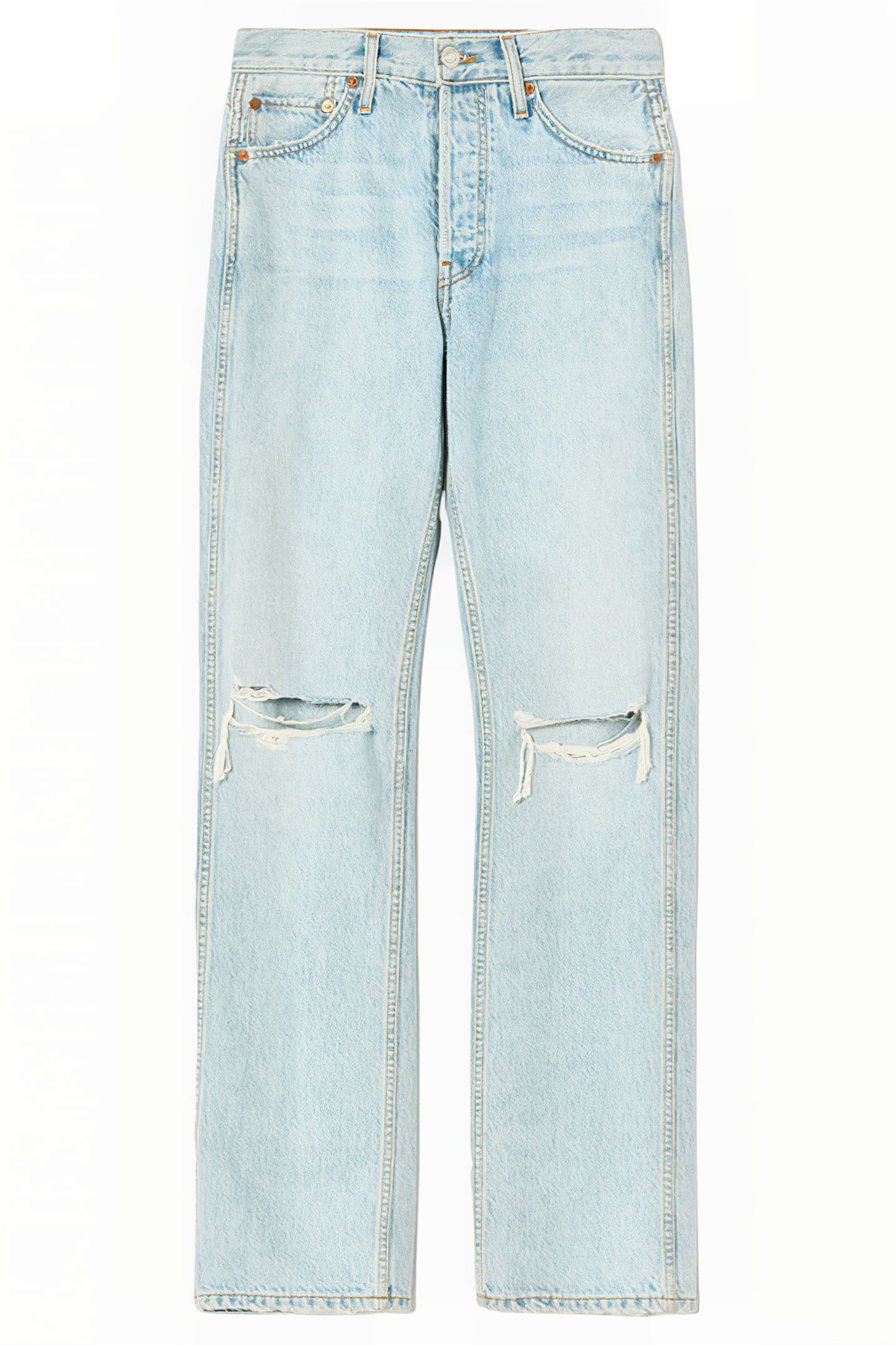 90S HIGH RISE LOOSE BLEACH DESTROY 1