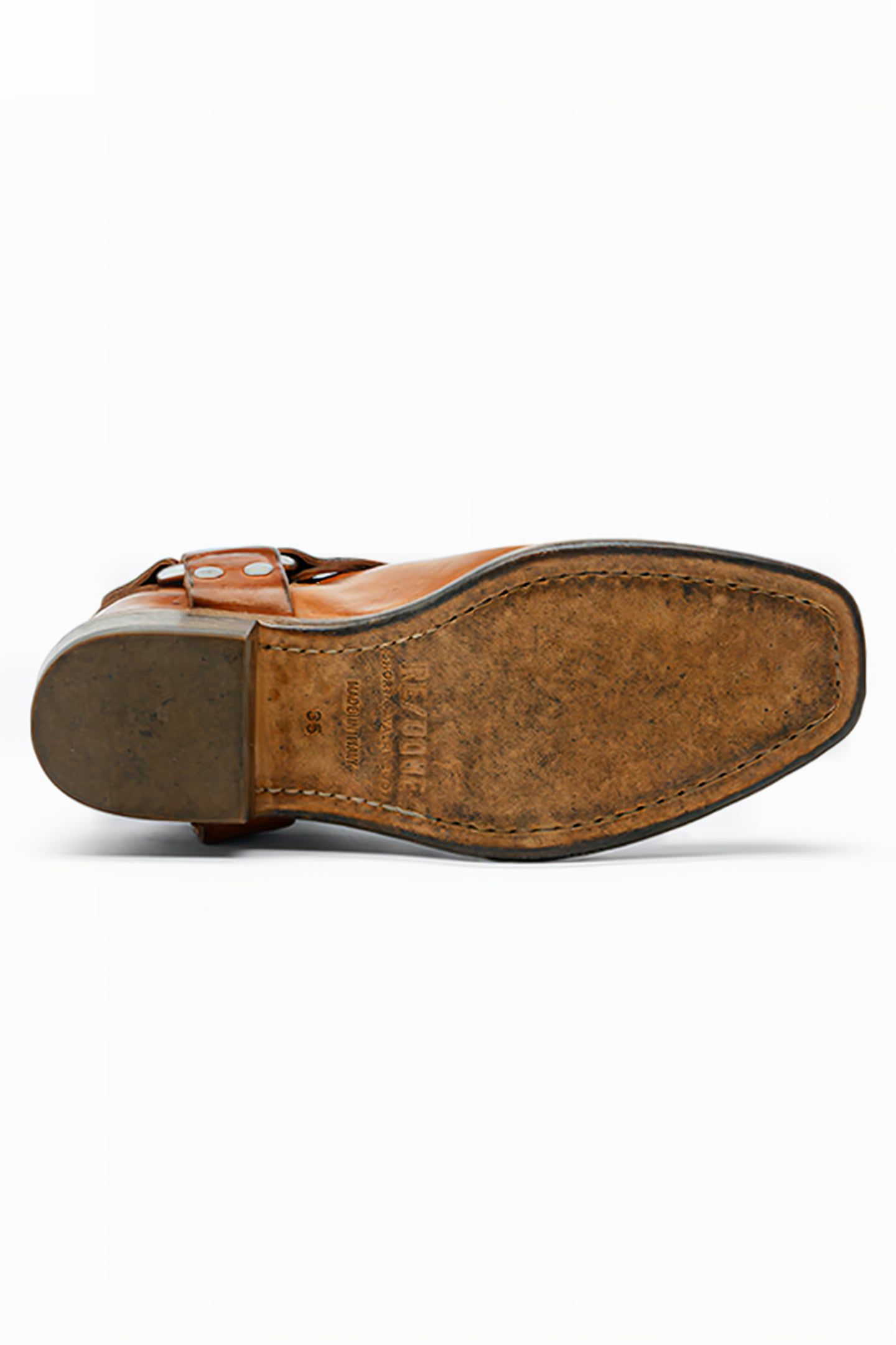 SHORTST CAVALRY BOOT WORN CARAMEL 5
