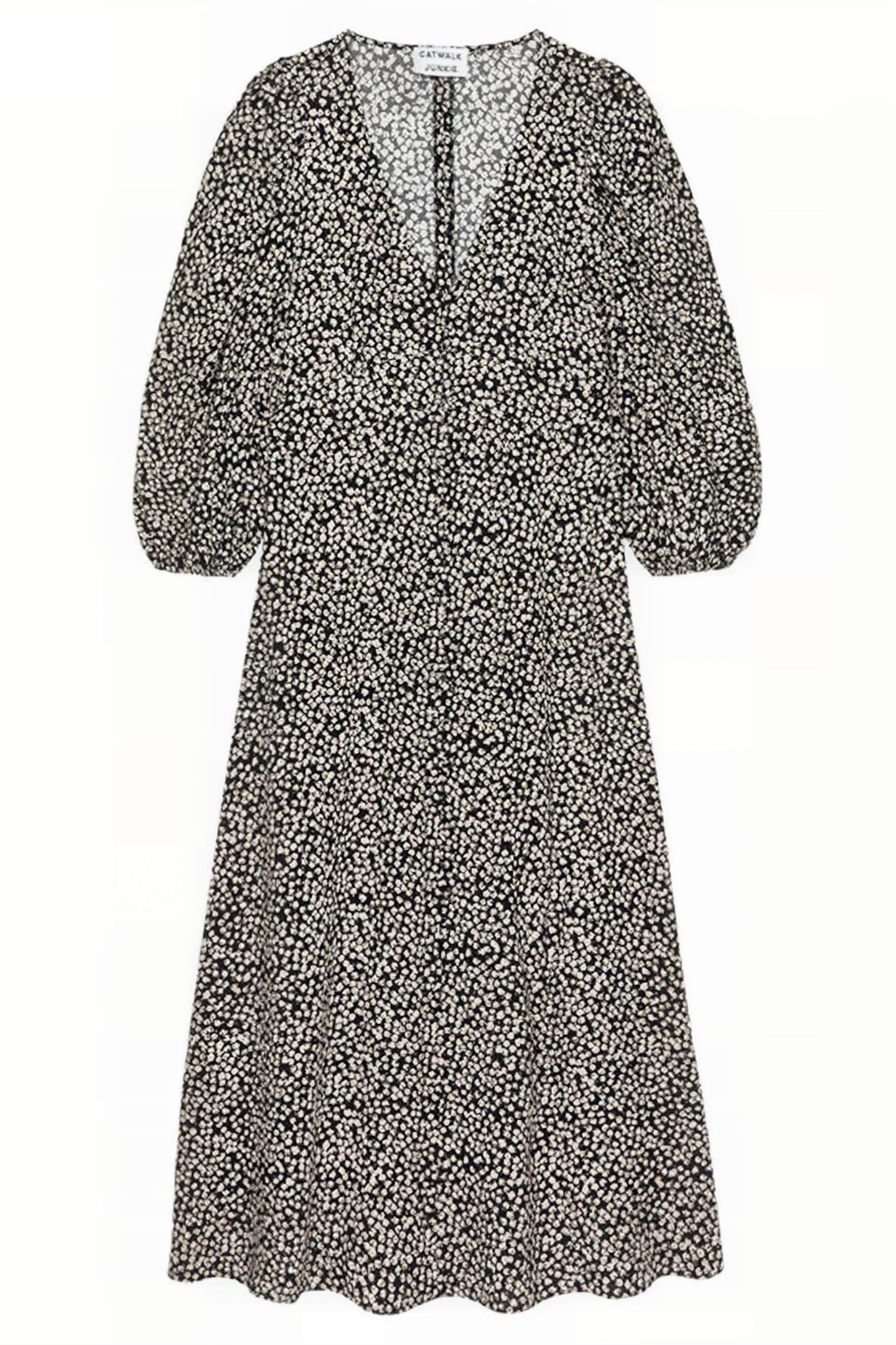 DR DAWN FLOWERS MAXI BLACK 1