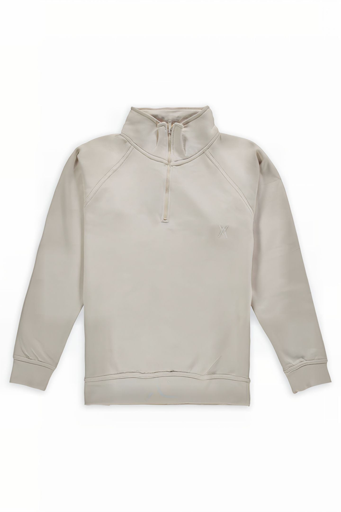 TON SUR TON LOGO ZIPPER VEST SAND 1