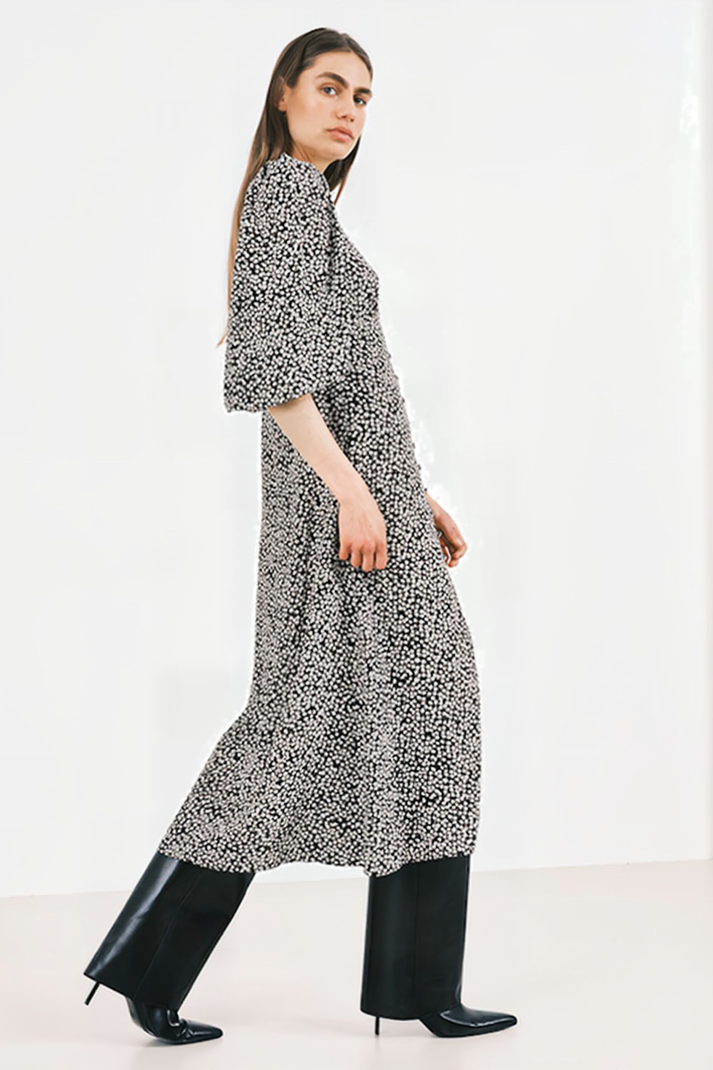 DR DAWN FLOWERS MAXI BLACK 3