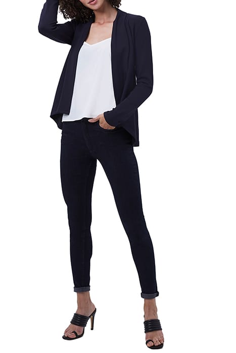 JOSIE JERSEY DRAPE FRONT JCKT UTILITY BLUE 2