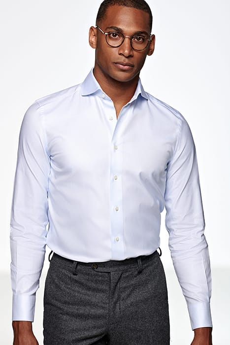 LIGHT BLUE CHECKED SLIM FIT SHIRT 1