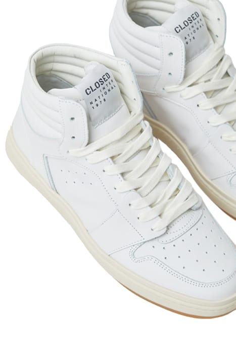 WOMEN SNEAKER HIGH SHOES WHITE 9
