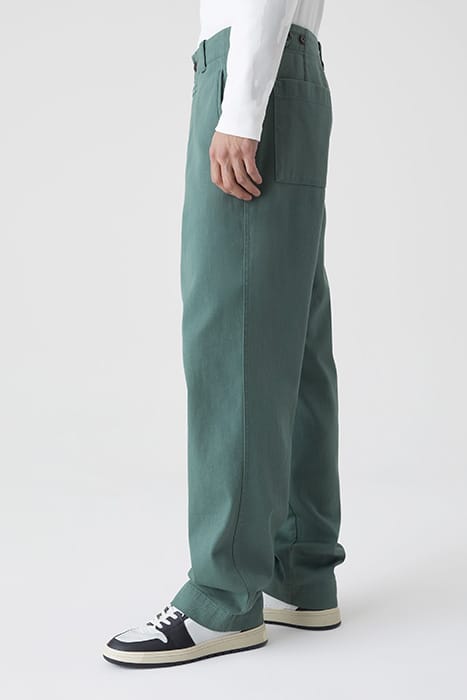MEN BELFAST WIDE JEANS DARK JADE 3