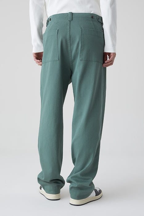 MEN BELFAST WIDE JEANS DARK JADE 2