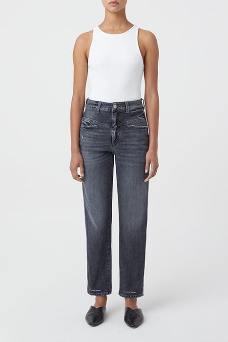 WOMEN PEDAL PUSHER JEANS DARK GREY 4