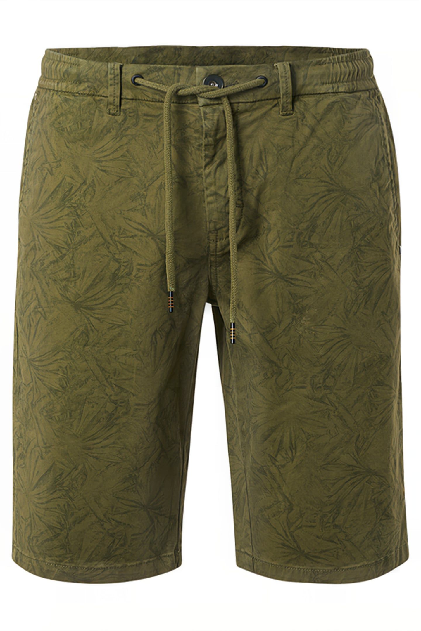SHORT GARMENT DYED ALLOVER PRINTED STRETCH DUSTY GREEN 1