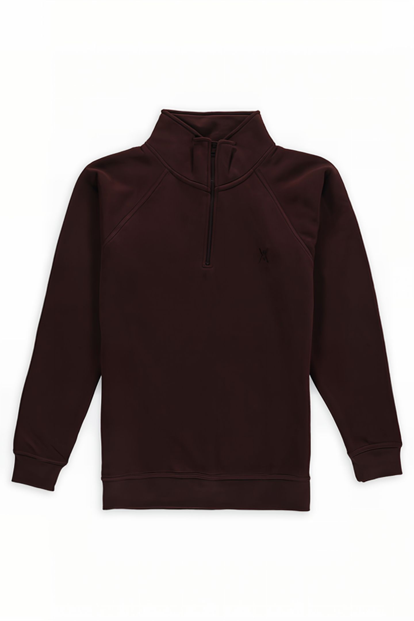 TON SUR TON LOGO ZIPPER VEST BROWN 1