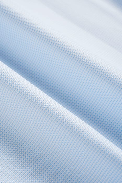 LIGHT BLUE CHECKED SLIM FIT SHIRT 8