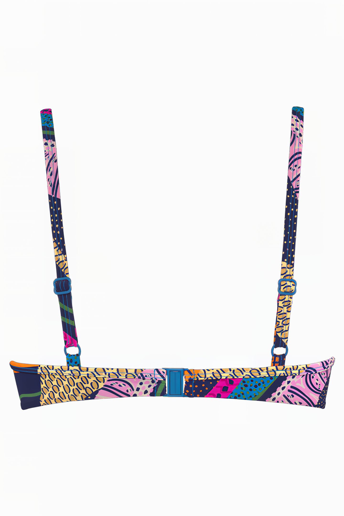LOTUS DARK BLUE AND PURPLE PUSH UP BIKINI TOP 4