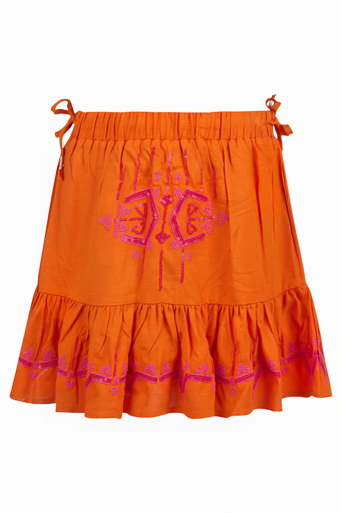 GA- ETHNIC SKIRT JILL&MITCH BY SHOEBY ORANGE 1