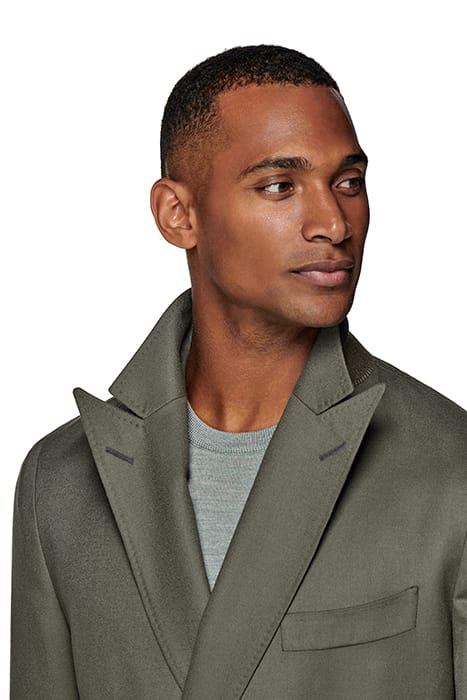 MID GREEN BELTED OVERCOAT 4