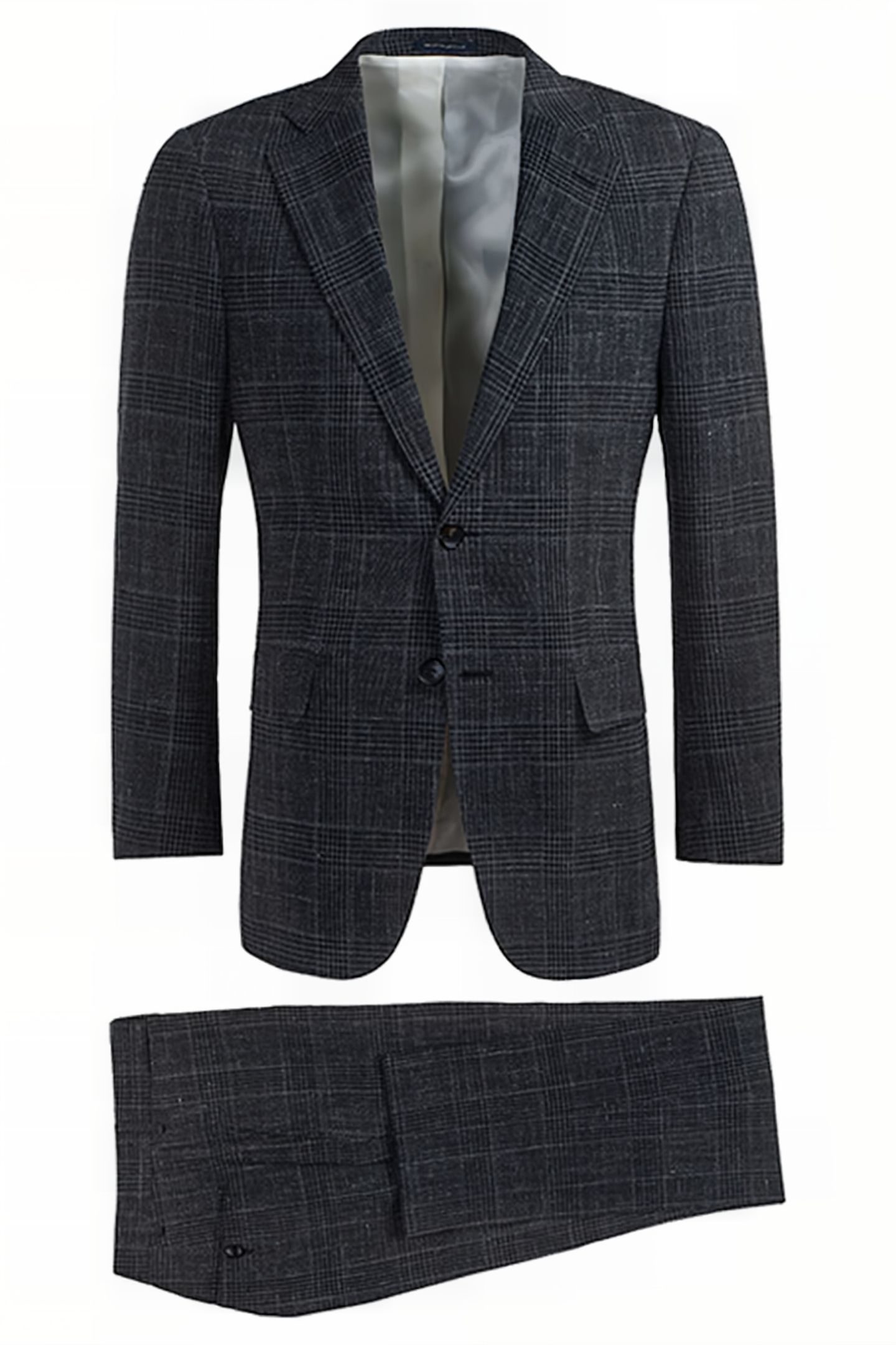 MID GREY CHECKED LAZIO SUIT 2