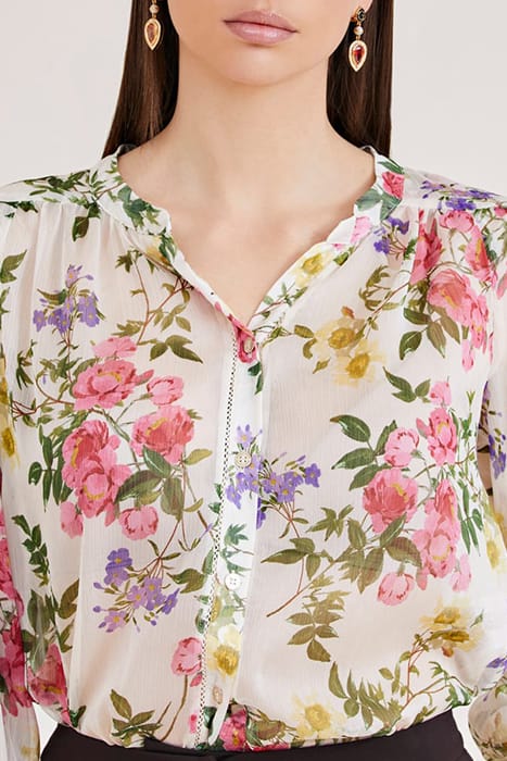 MARCIANO BY GUESS PETAL POSE BLOUSE FA PETAL POSE WHITE 4