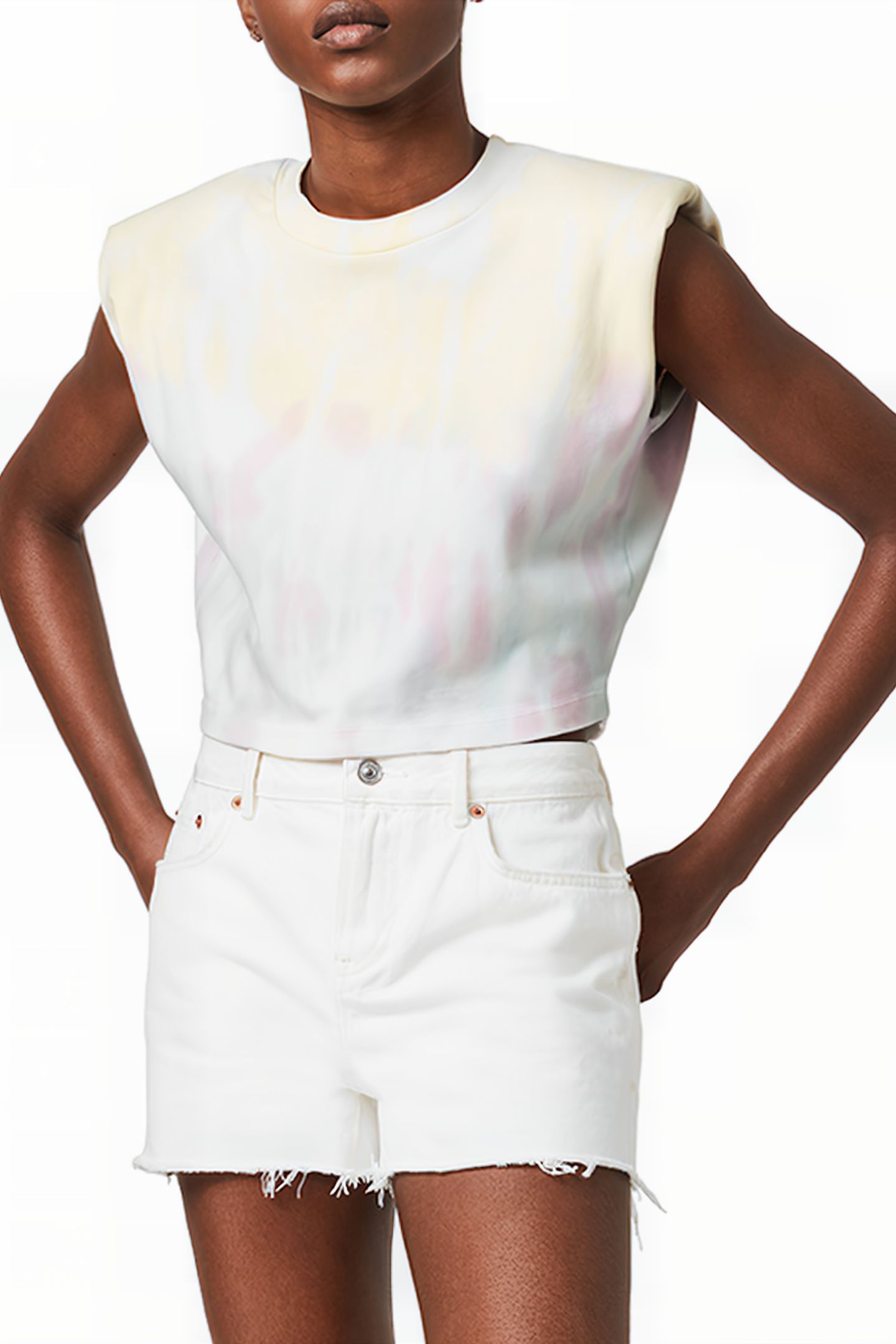 MIKA CROPPED TYDY TA YELLOW/LILAC 1