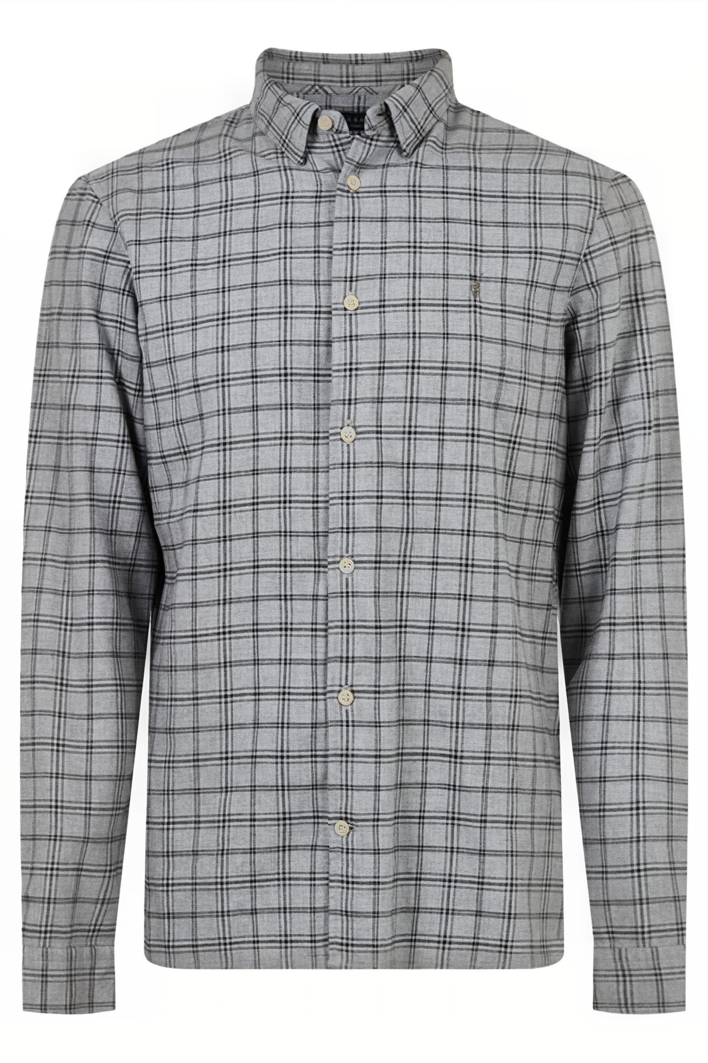 TOLLAND LS SHIRT GREY MARL 6