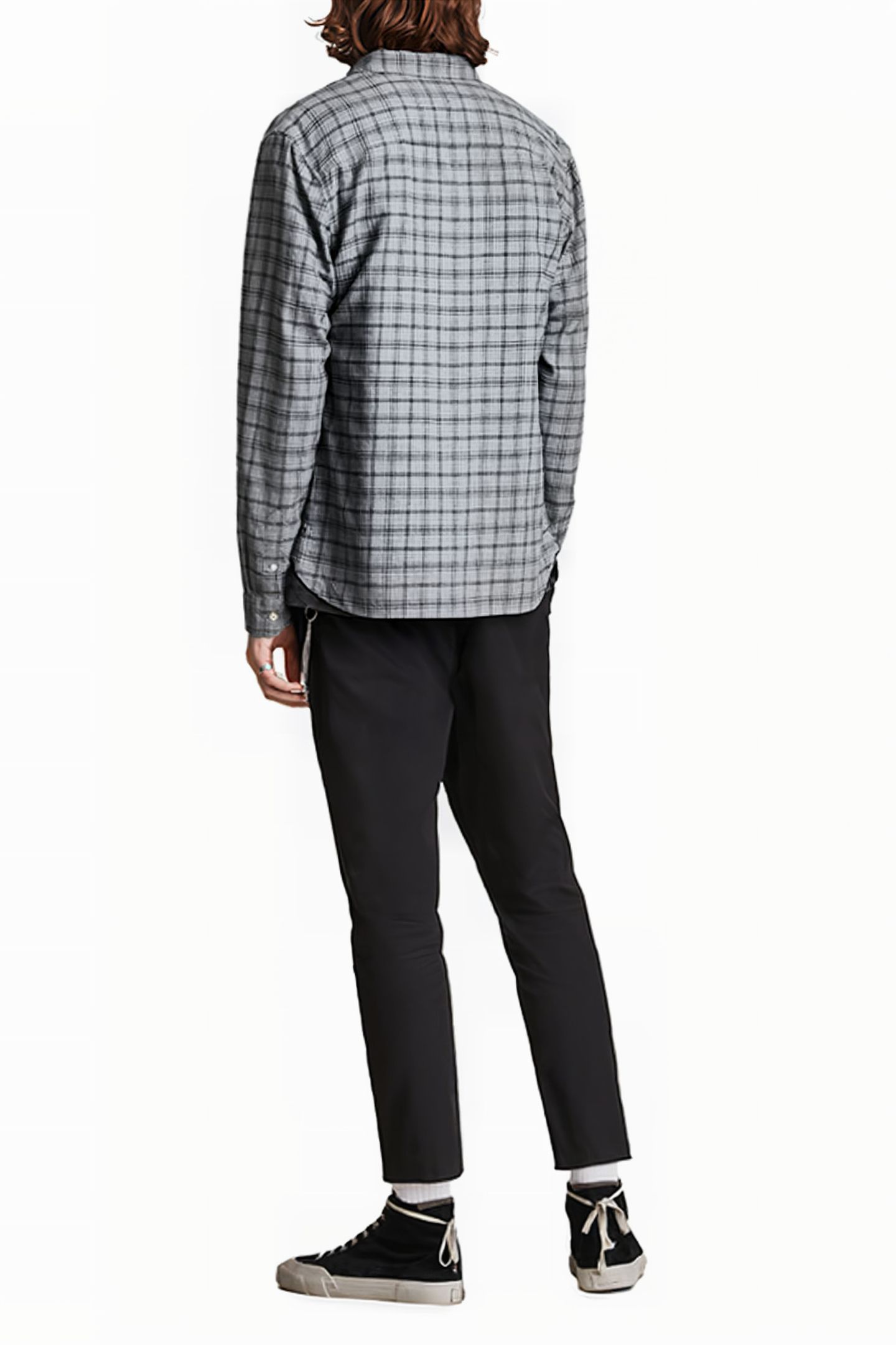 TOLLAND LS SHIRT GREY MARL 3