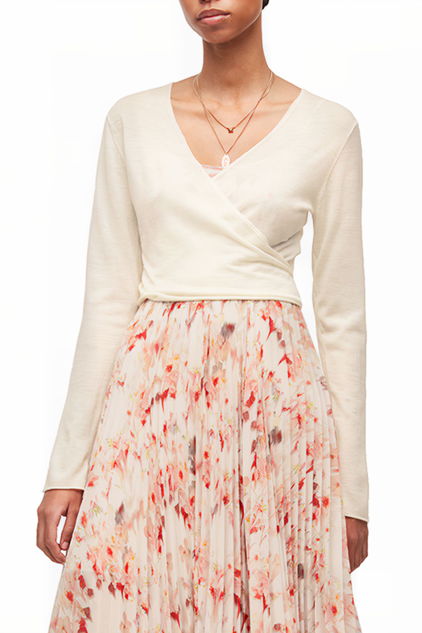 ZELMA MOMO DRESS CHALK WHITE/PINK 5