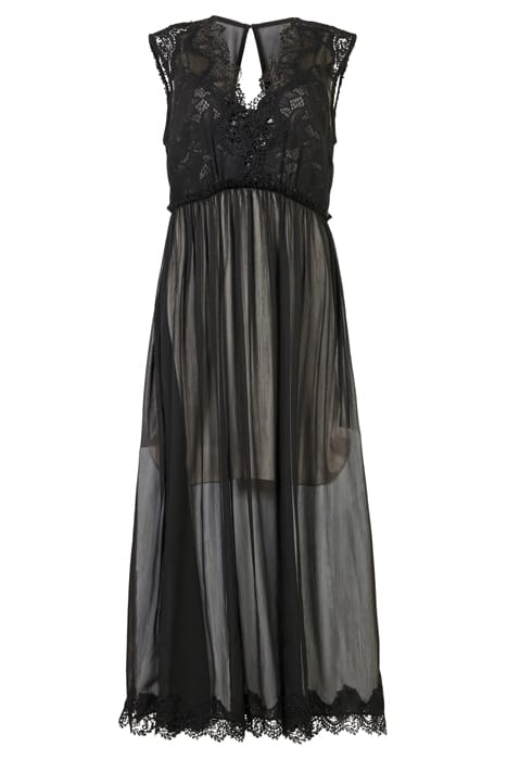 SARA DRESS BLACK/CHAMPAGNE 6