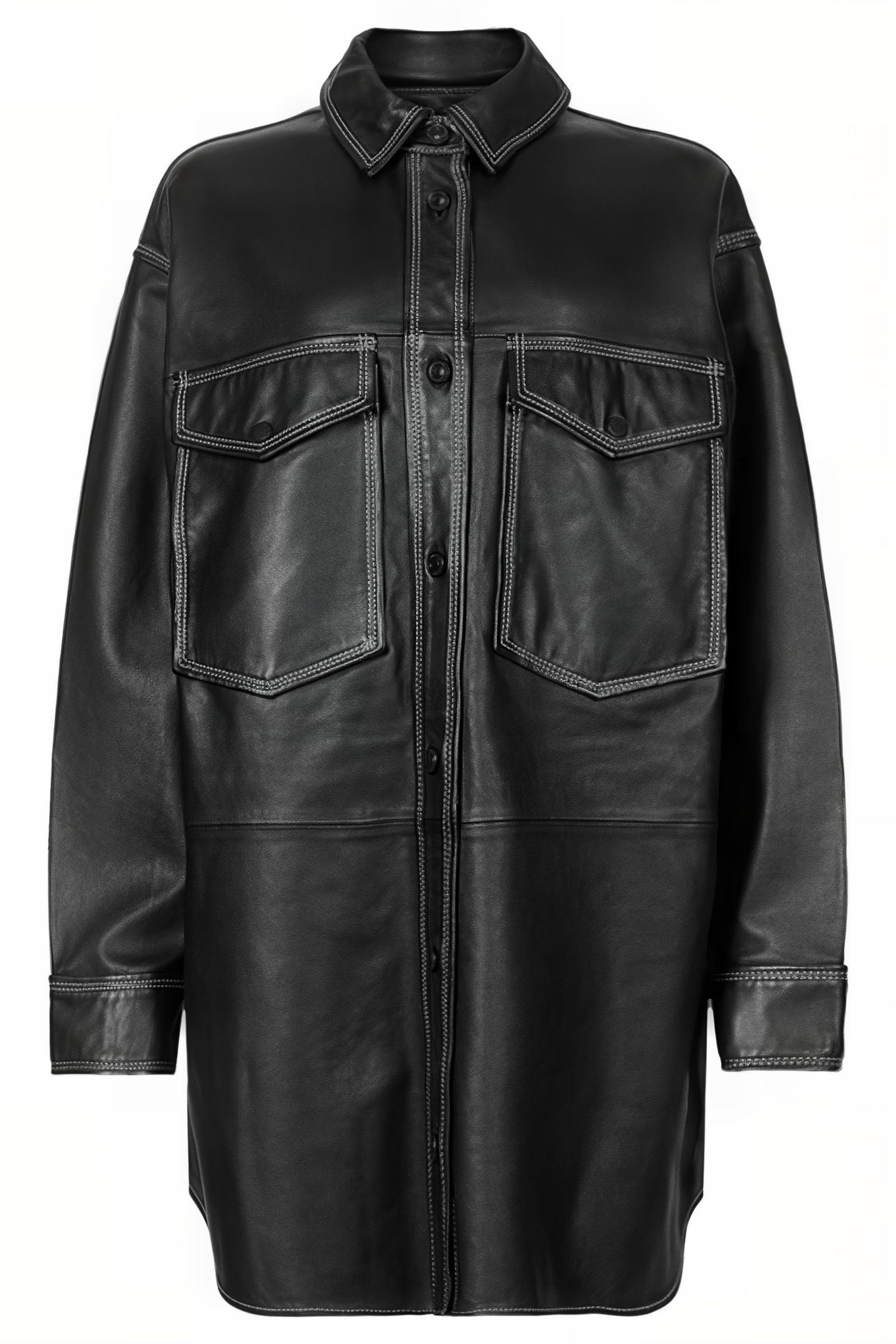 LILY LEATHER DRESS BLACK 5