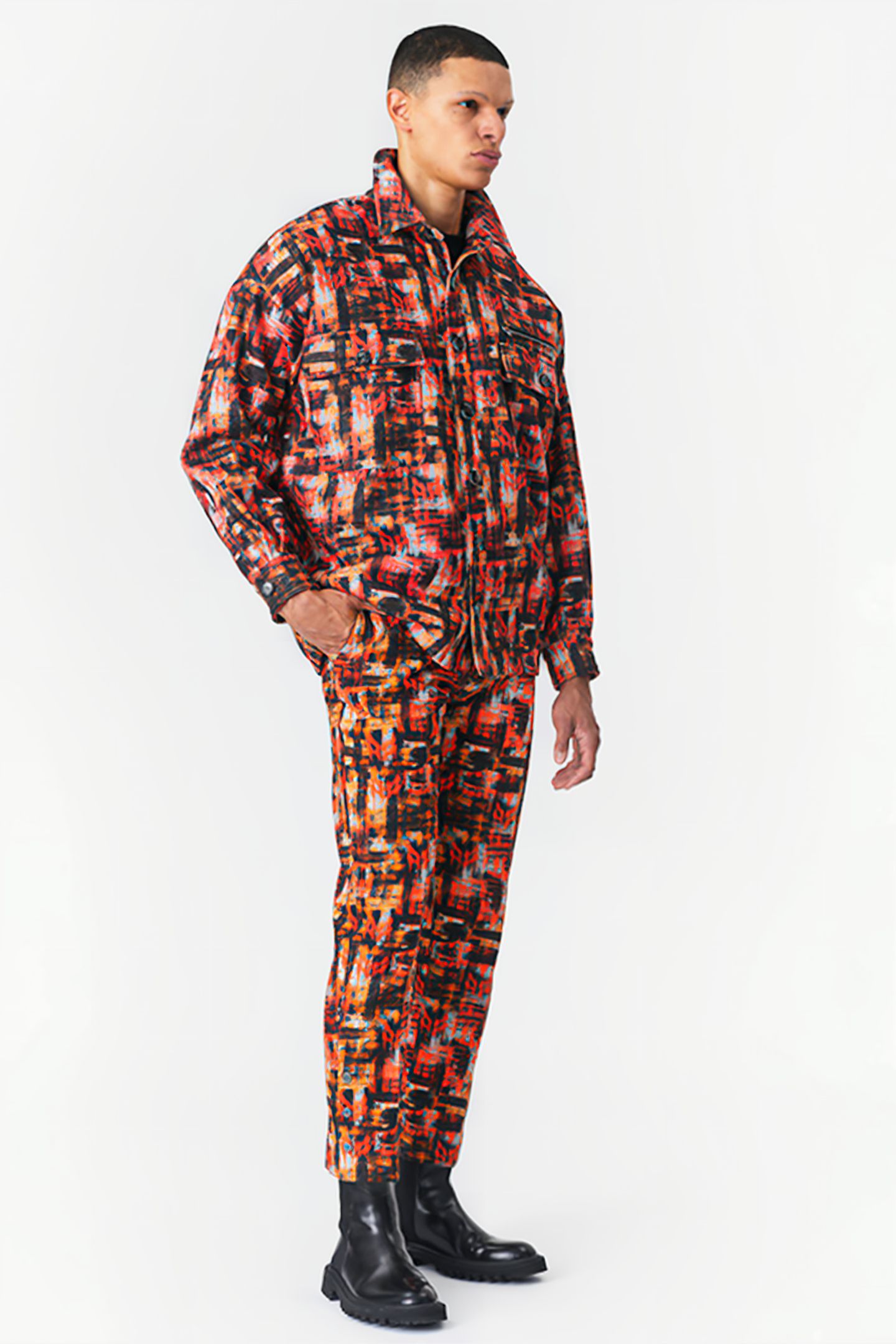 PRINTED SHIRT JACKET CHECK PRINT 3