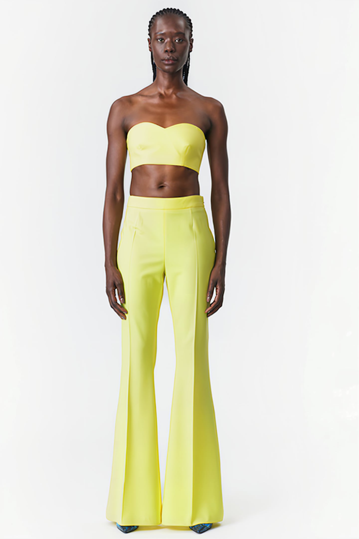 STRAPLESS BUSTIER TOP CANARY YELLOW 1