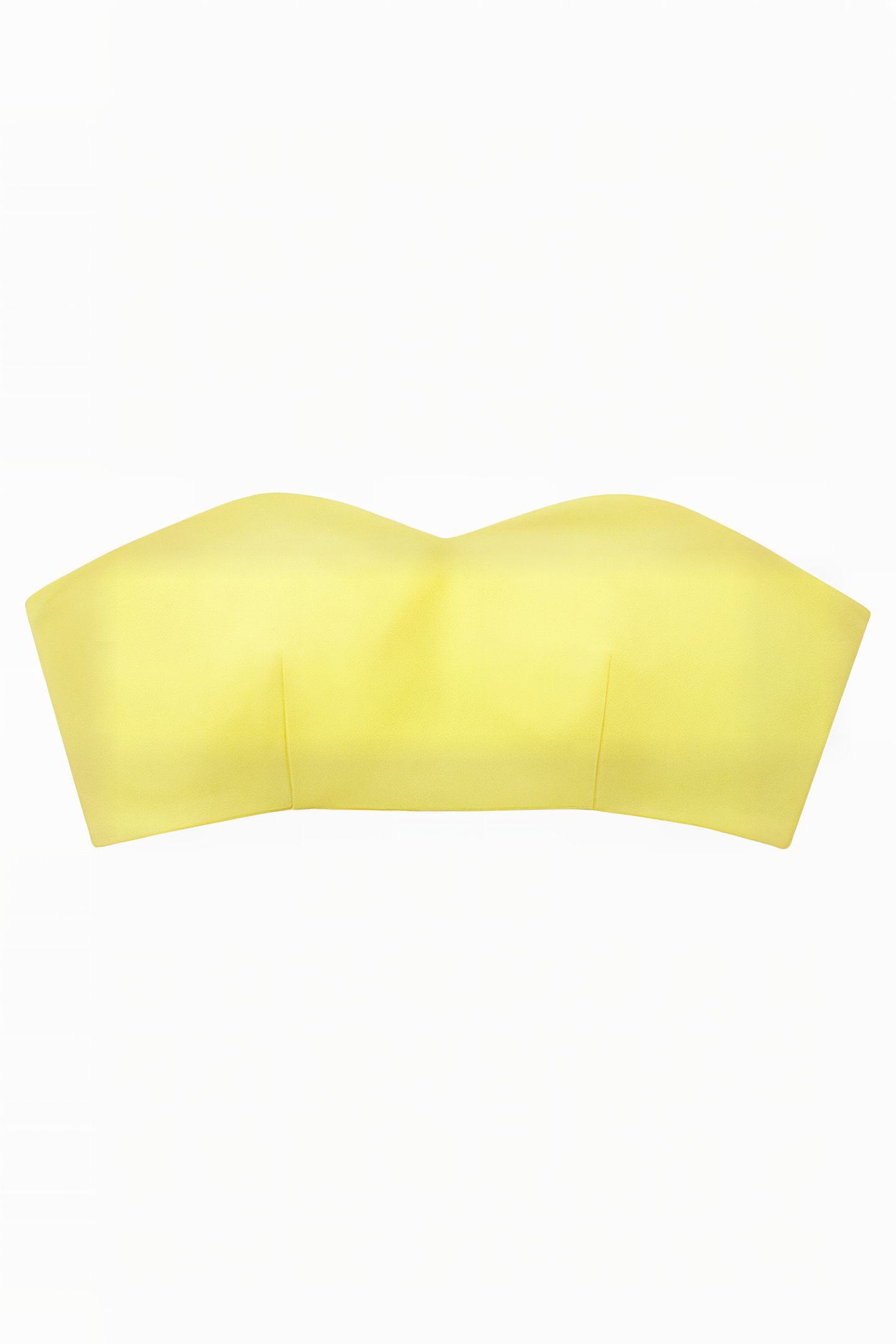 STRAPLESS BUSTIER TOP CANARY YELLOW 2