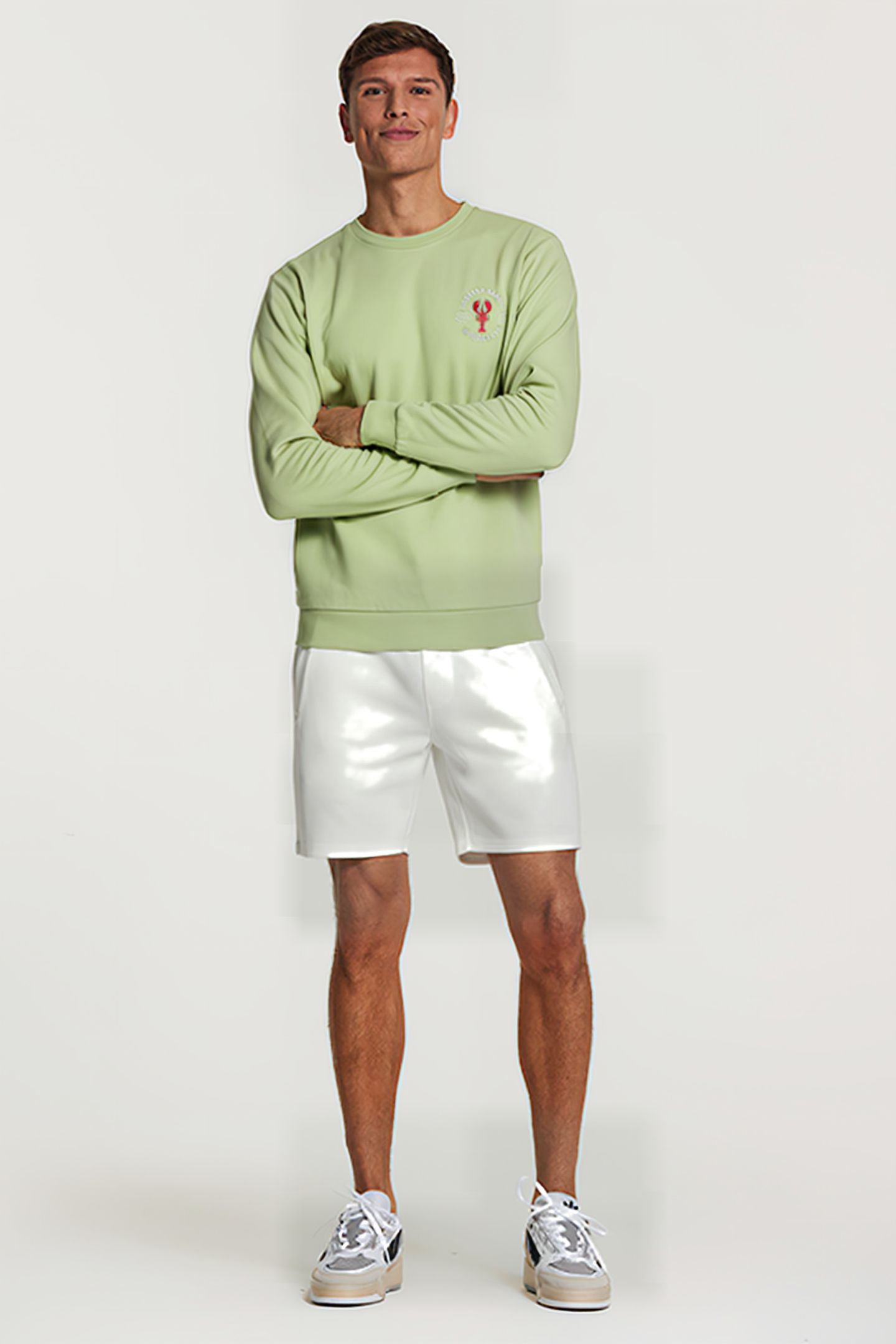 SWEATER LOBSTER BEACH FADED MINT GREEN 4
