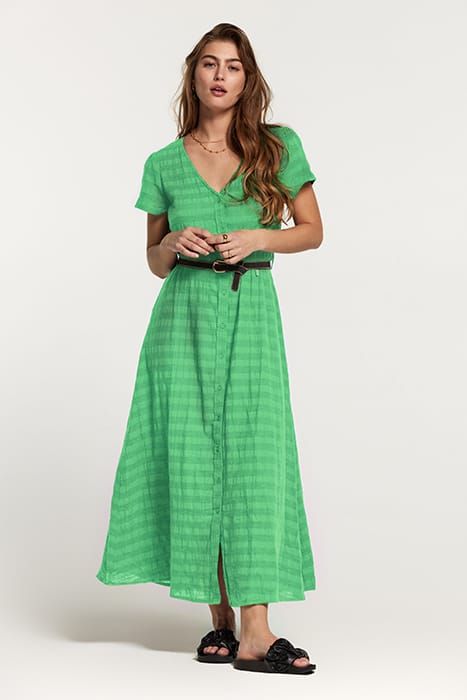 BRAZIL DRESS TASMANIA STRIPE FRESH GREEN 3