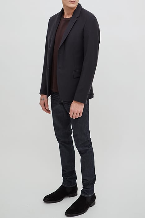 NAVY WASHABLE FLANNEL SUIT JACKET 3