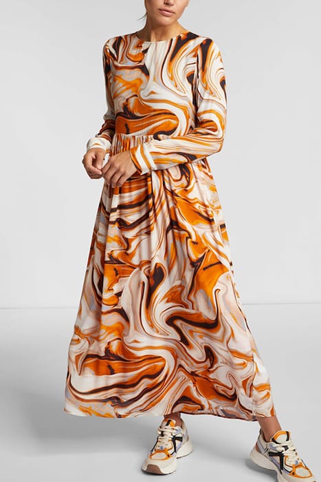 PRINTED MAXI DRESS PUMPKIN 2