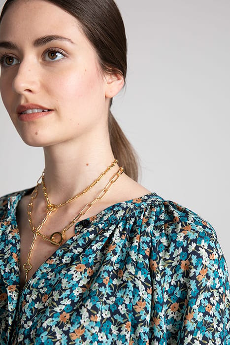 FROUNCED COLLAR LS SHIRT GREEN 3