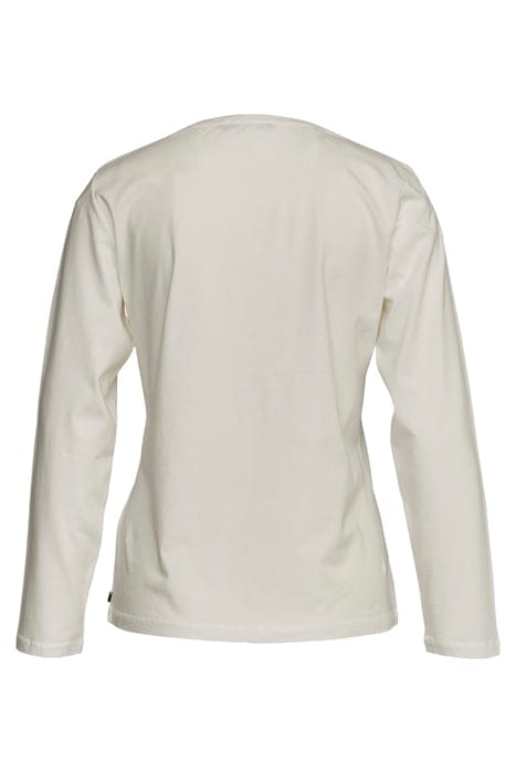 CREW NECK TEE LS + DECO WHITE 2