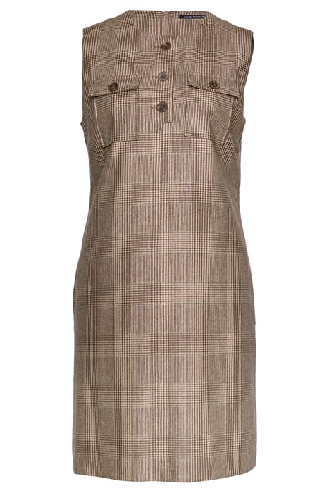 SLVS DRESS CHESTPOCKET BROWN 1