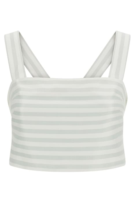 MARCIANO BY GUESS MARTINA TOP SOLID PEACEFUL SKY STRIPES 5
